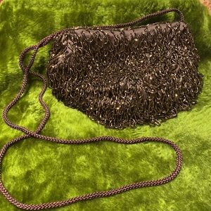 Vintage Clovis Ruffin Beaded Purse